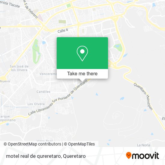 motel real de qureretaro map