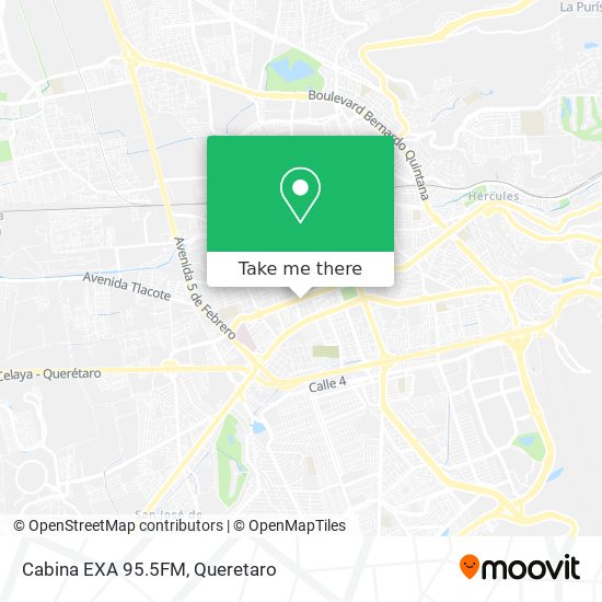 Cabina EXA 95.5FM map