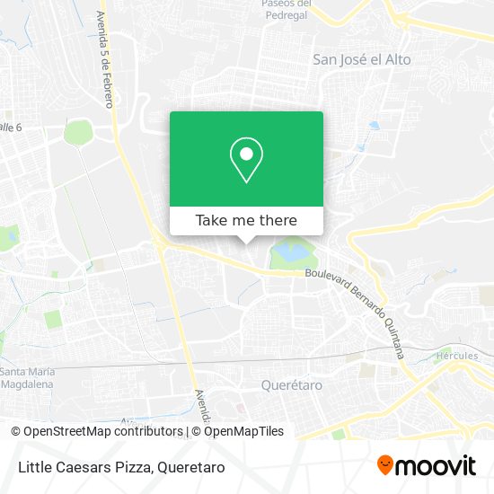 How to get to Little Caesars Pizza in Santiago De Querétaro by Bus?