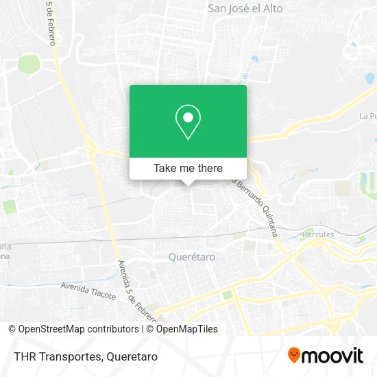 Mapa de THR Transportes