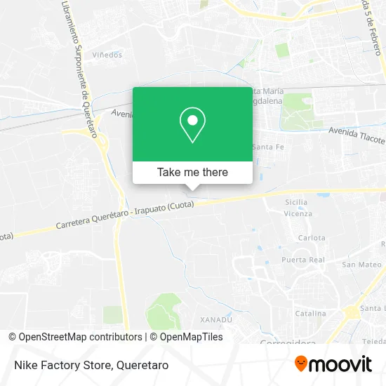 Nike Factory Store map