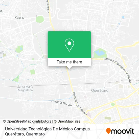 Universidad Tecnológica De México Campus Querétaro map