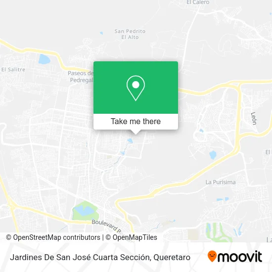 Mapa de Jardines De San José Cuarta Sección