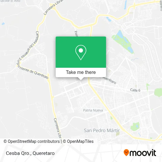 Cesba Qro. map
