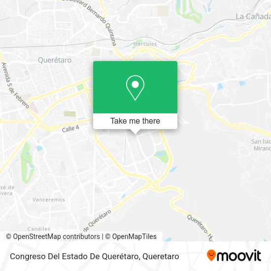 Mapa de Congreso Del Estado De Querétaro