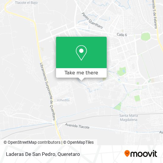 Laderas De San Pedro map