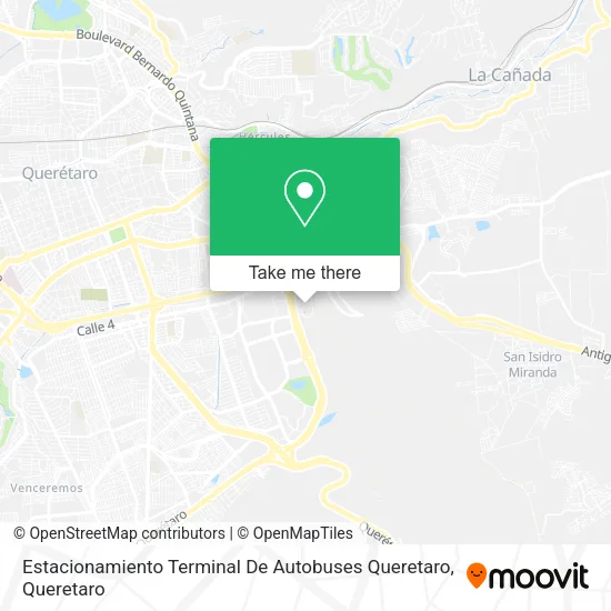 Estacionamiento Terminal De Autobuses Queretaro map