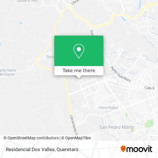 Residencial Dos Valles map