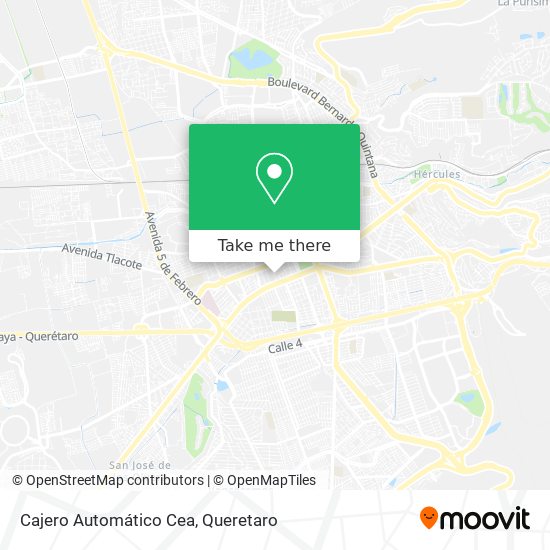 Cajero Automático Cea map