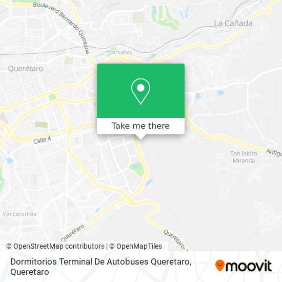 Dormitorios Terminal De Autobuses Queretaro map