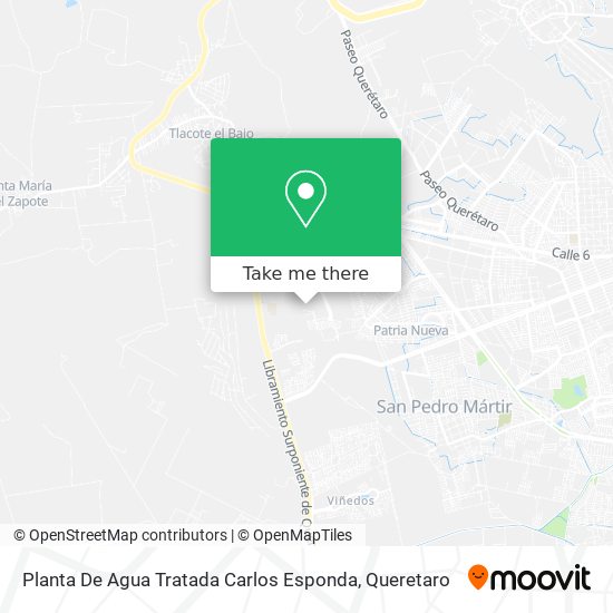 Planta De Agua Tratada Carlos Esponda map