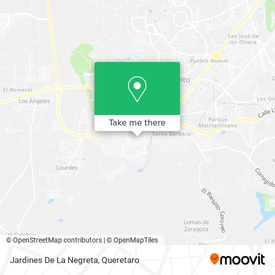 Jardines De La Negreta map