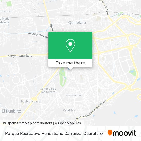 Parque Recreativo Venustiano Carranza map
