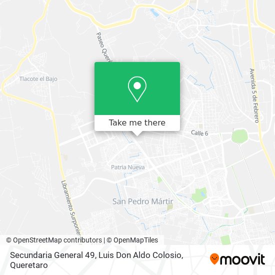 Secundaria General 49, Luis Don Aldo Colosio map