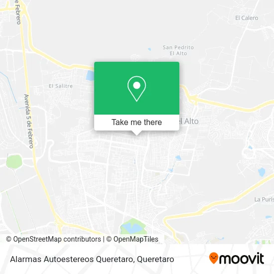 Alarmas Autoestereos Queretaro map