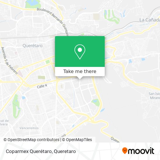 Coparmex Querétaro map
