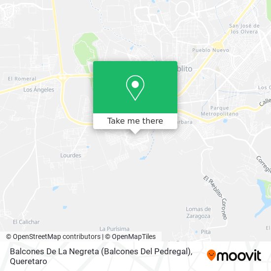 Mapa de Balcones De La Negreta (Balcones Del Pedregal)