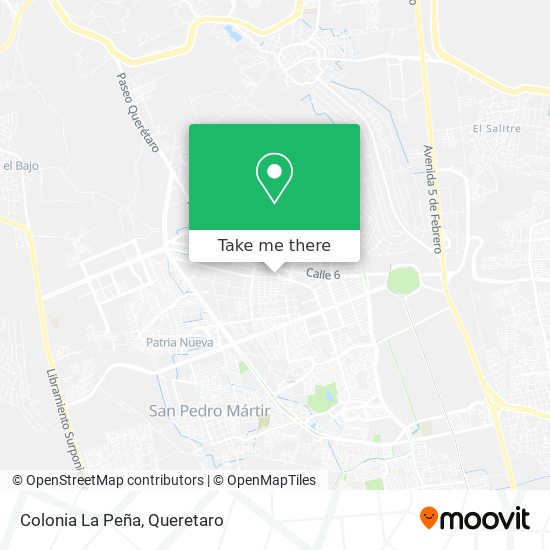 Colonia La Peña map