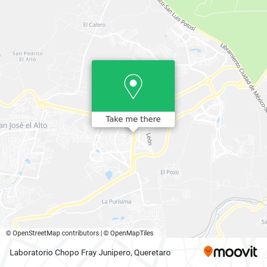 Laboratorio Chopo Fray Junipero map