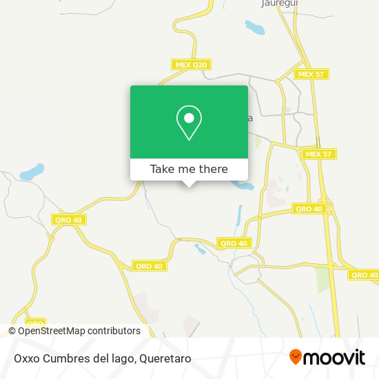 Oxxo Cumbres del lago map