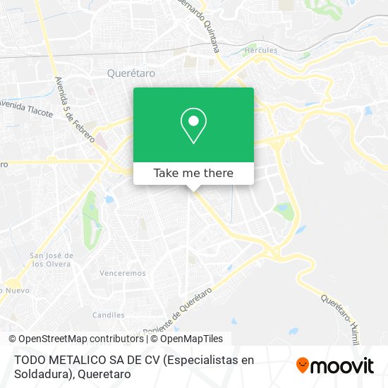 How to get to TODO METALICO SA DE CV (Especialistas en Soldadura) in  Santiago De Querétaro by Bus?