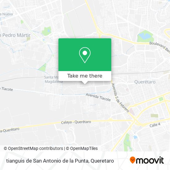 tianguis de San Antonio de la Punta map