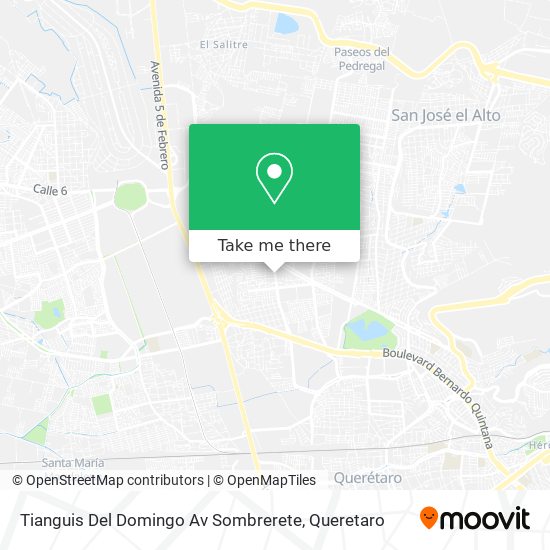 Mapa de Tianguis Del Domingo Av Sombrerete