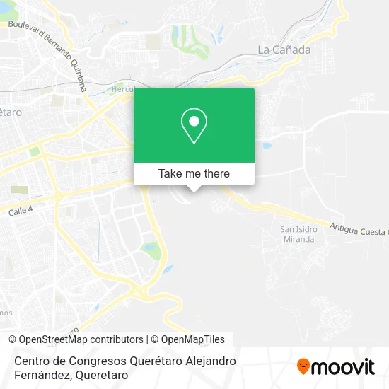 Mapa de Centro de Congresos Querétaro Alejandro Fernández