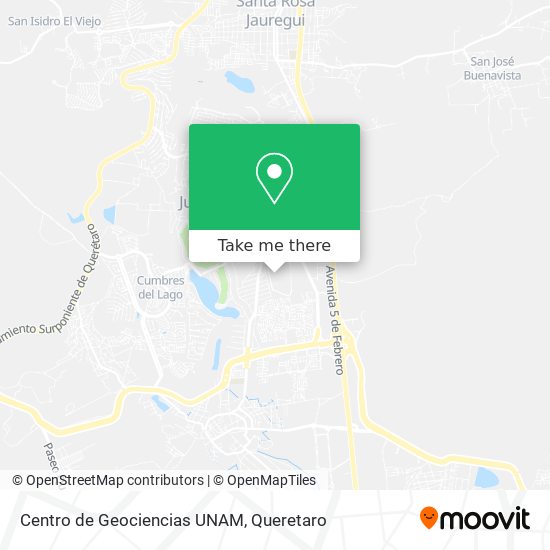 Centro de Geociencias UNAM map