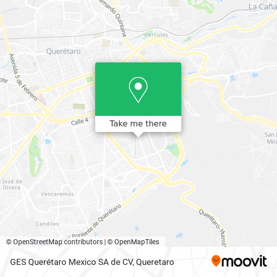 GES Querétaro Mexico SA de CV map
