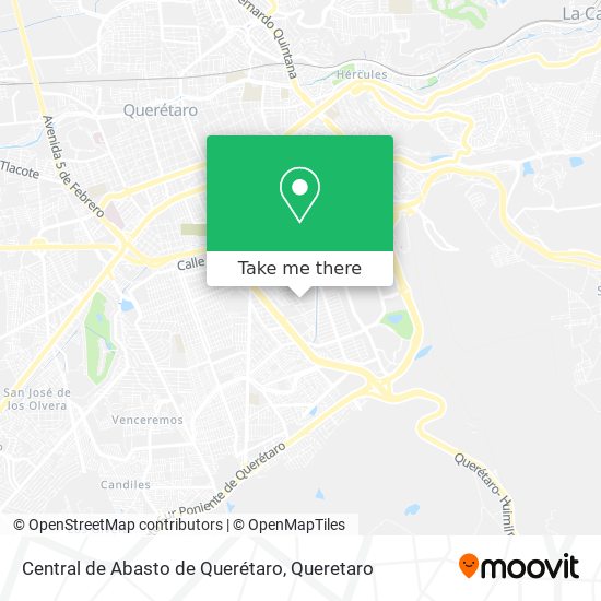 Central de Abasto de Querétaro map