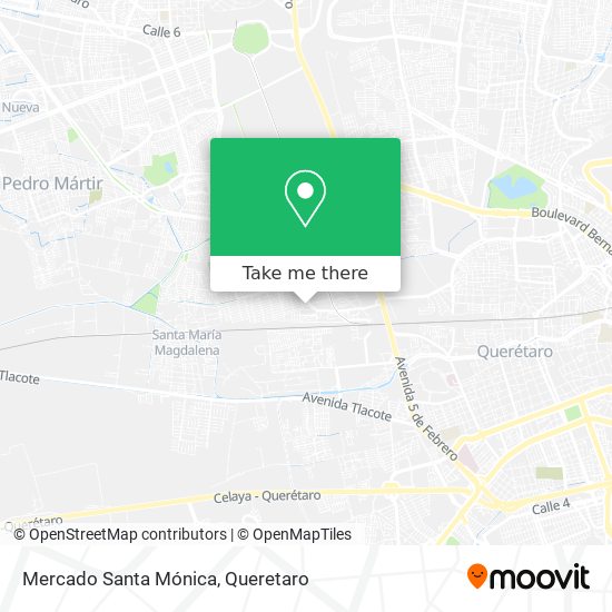 Mapa de Mercado Santa Mónica