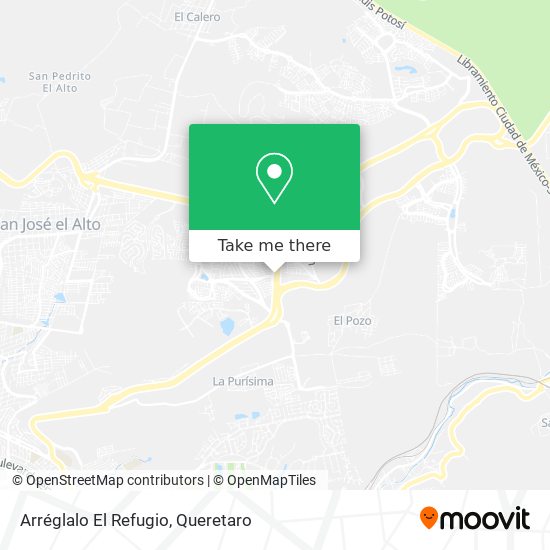 Arréglalo El Refugio map