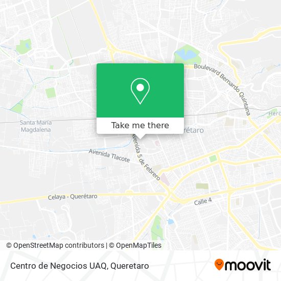 Mapa de Centro de Negocios UAQ