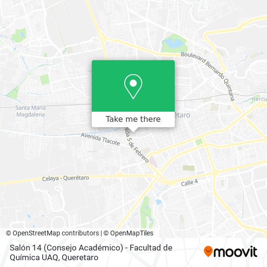 Salón 14 (Consejo Académico) - Facultad de Química UAQ map