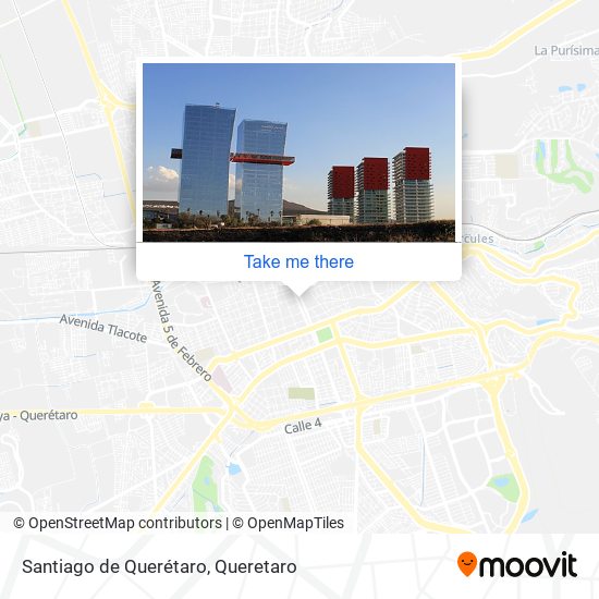 Mapa de Santiago de Querétaro