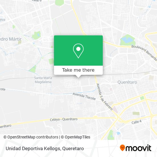 Mapa de Unidad Deportiva Kellogs