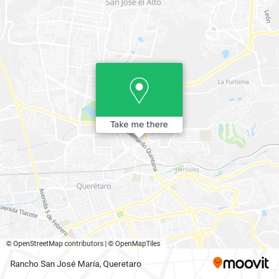 Rancho San José María map