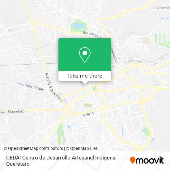 Mapa de CEDAI Centro de Desarrollo Artesanal Indígena
