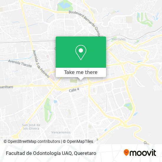 Mapa de Facultad de Odontología UAQ