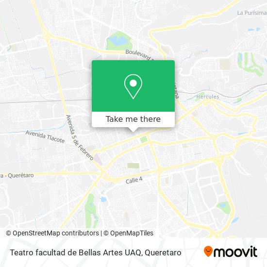 Teatro facultad de Bellas Artes UAQ map