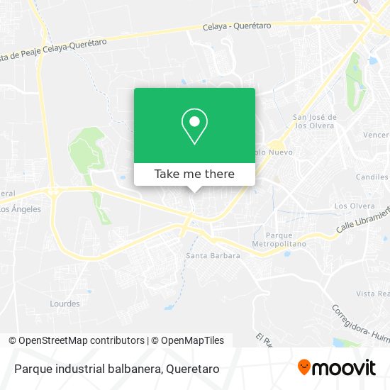 Parque industrial balbanera map