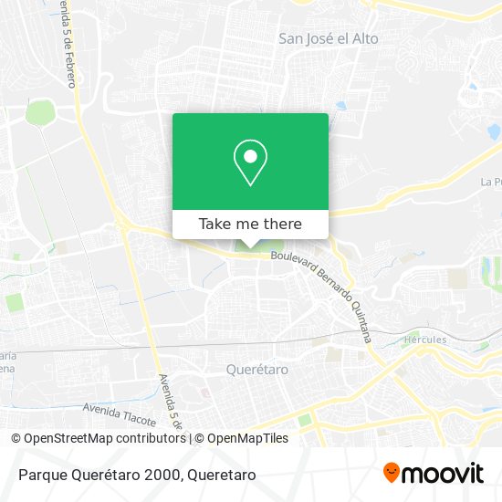 Parque Querétaro 2000 map