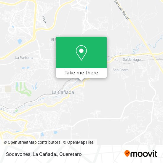 Socavones, La Cañada. map