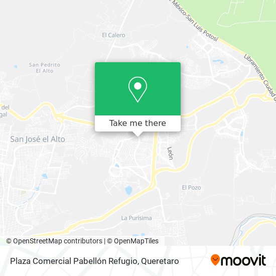 Mapa de Plaza Comercial Pabellón Refugio