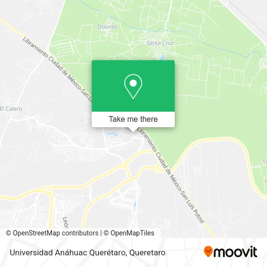 Mapa de Universidad Anáhuac Querétaro