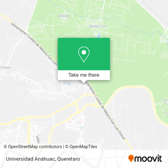 Mapa de Universidad Anáhuac