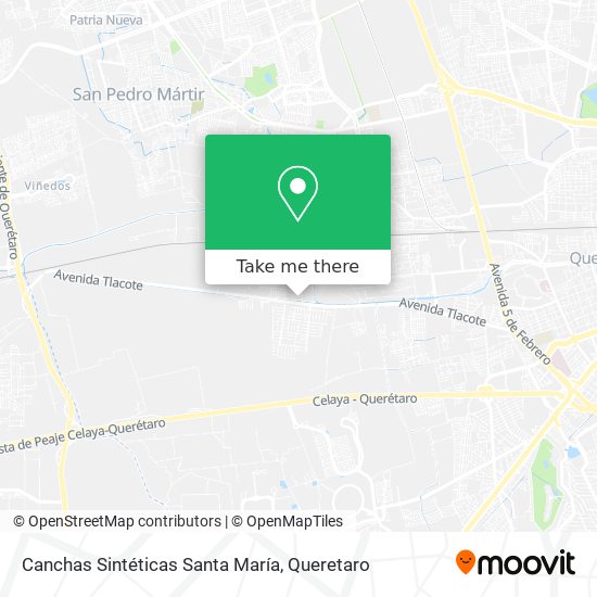 Mapa de Canchas Sintéticas Santa María