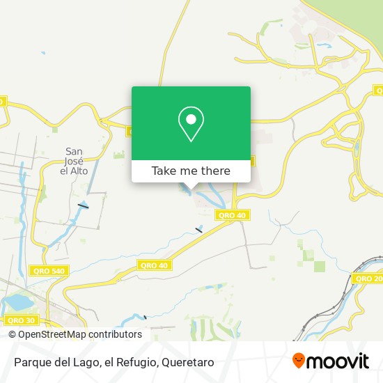 Mapa de Parque del Lago, el Refugio