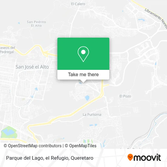 Parque del Lago, el Refugio map
